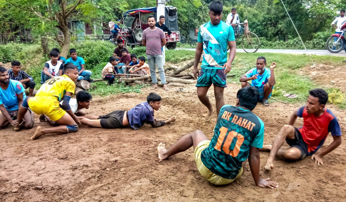 জয়পুরহাটে হাডুডু খেলা